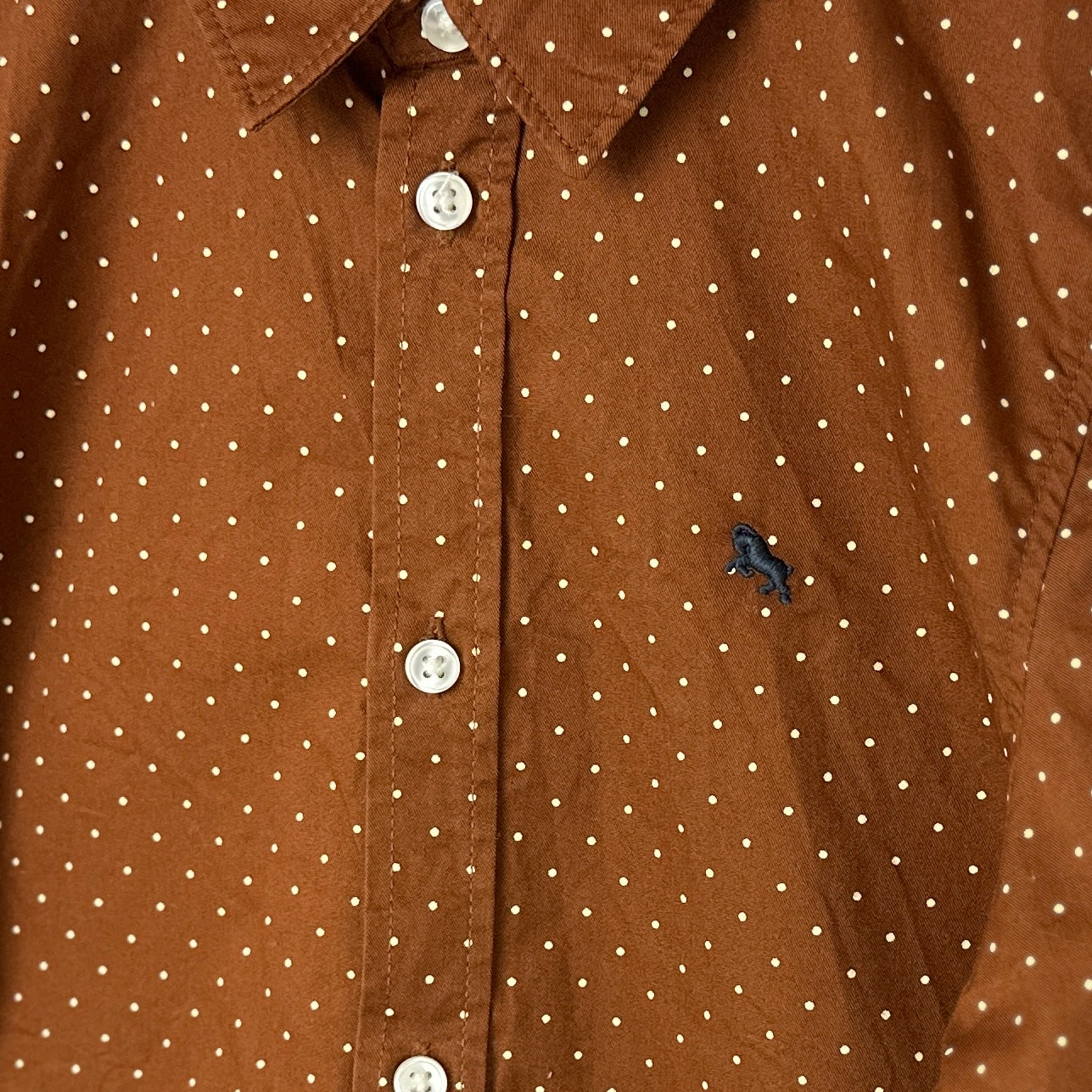 Boys shirt - Children’s Formalwear - Brown Shirt- polka dots -H&M