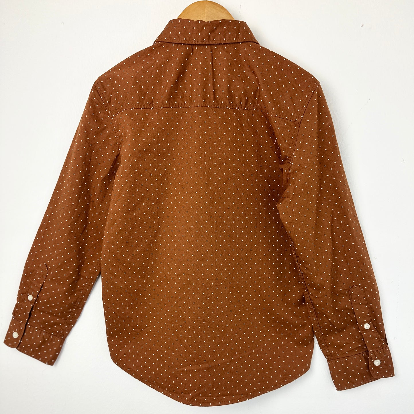 Boys shirt - Children’s Formalwear - Brown Shirt- polka dots -H&M