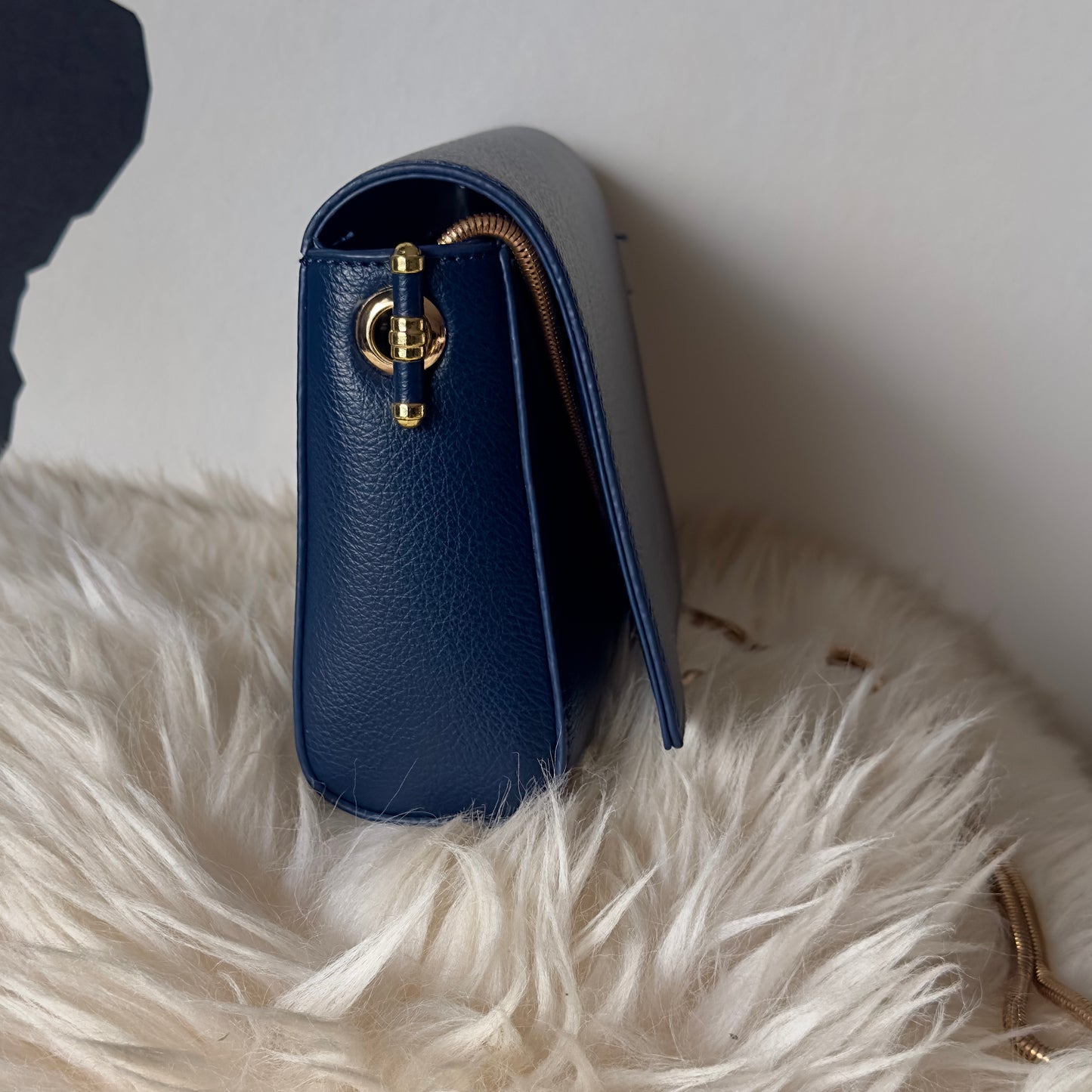 DANIELE DONATI -Leather Clutch Bag -Navy
