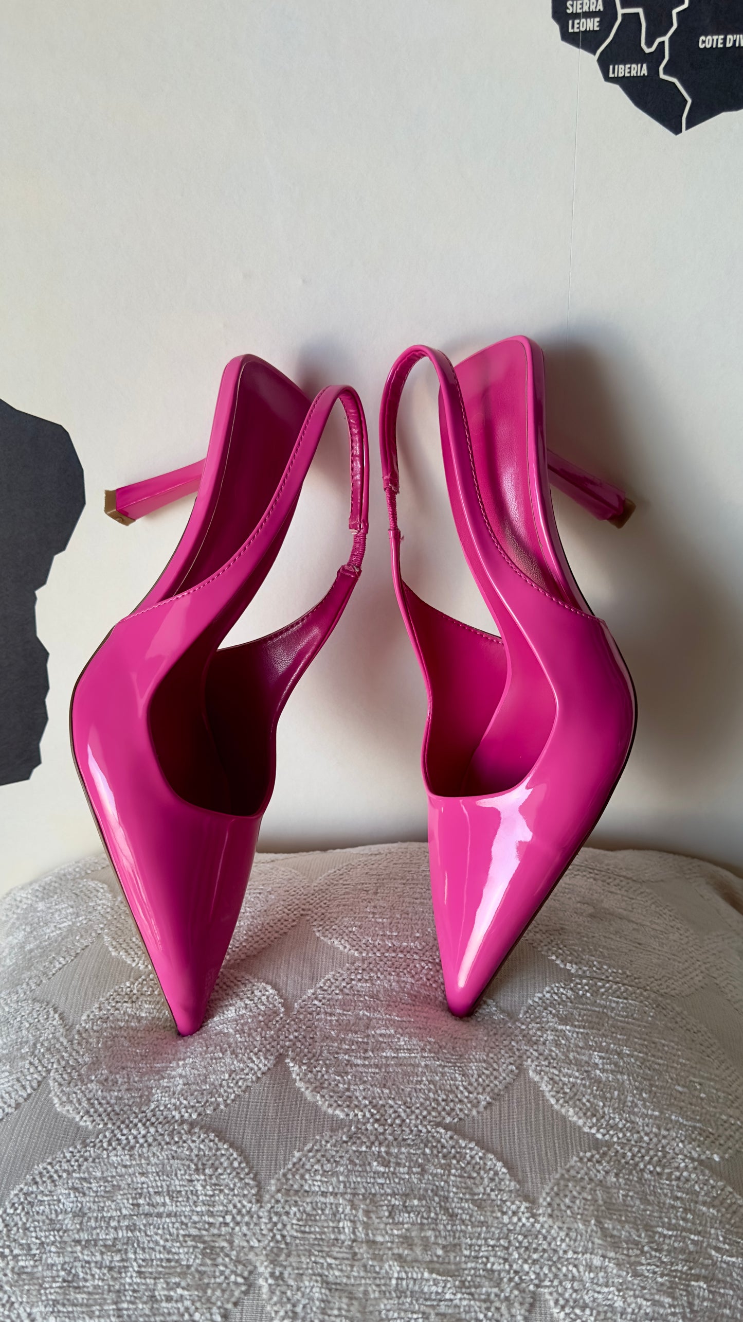 GRACELAND Slingback Heels -Hot Pink Shoes