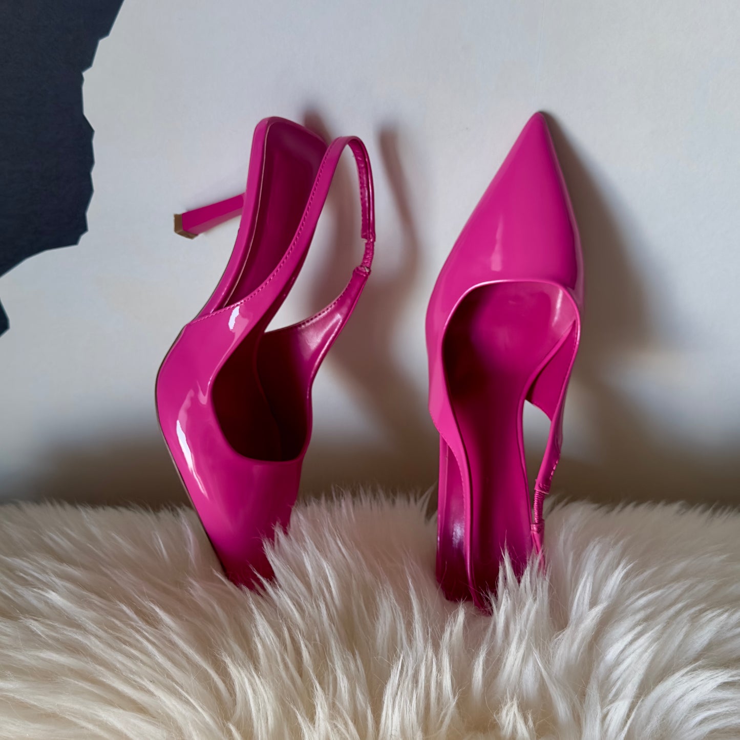 GRACELAND Slingback Heels -Hot Pink Shoes