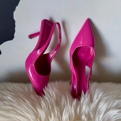 GRACELAND Slingback Heels -Hot Pink Shoes