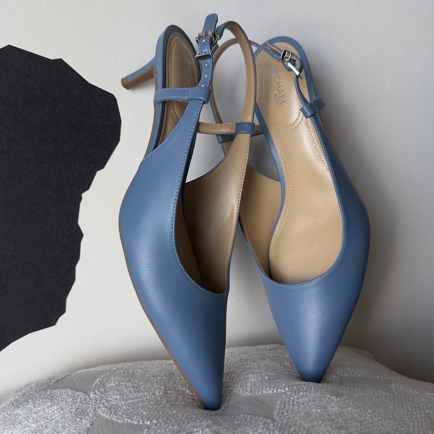 MICHAEL Michael Kors -Slingback Heels -Doreen Flex Kitten Sling -Sky blue