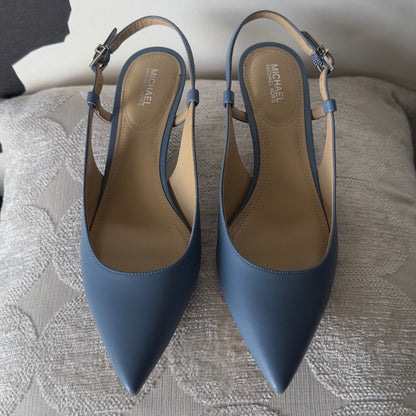 MICHAEL Michael Kors -Slingback Heels -Doreen Flex Kitten Sling -Sky blue