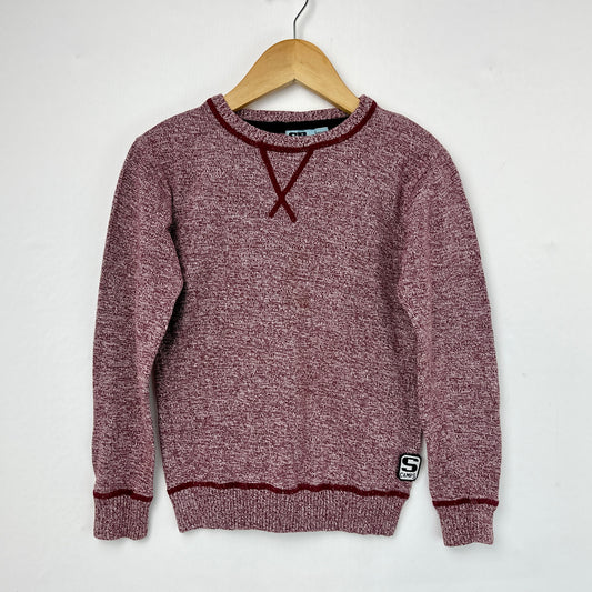 Children’s sweater - burgundy -Crew Neck kids Jumper