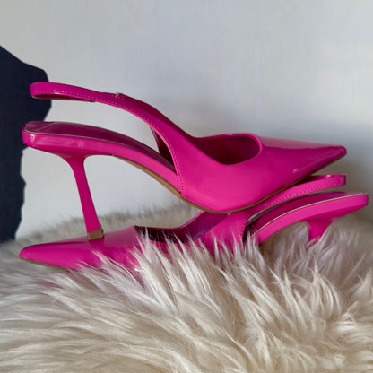 GRACELAND Slingback Heels -Hot Pink Shoes