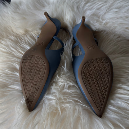 MICHAEL Michael Kors -Slingback Heels -Doreen Flex Kitten Sling -Sky blue