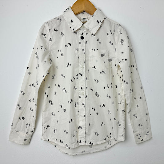 Boys Shirt- Children’s Christmas Clothing - Formalwear - Off White
