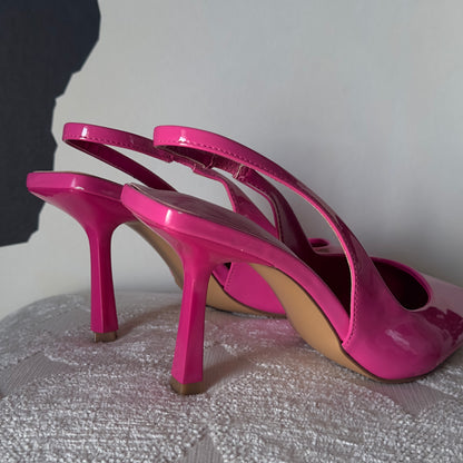 GRACELAND Slingback Heels -Hot Pink Shoes