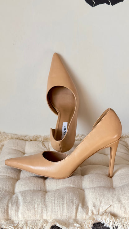 NA-KD Side Cut High Heels Shoes -Beige