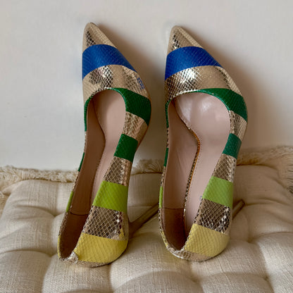 Luxury Classic Leather High Heels -Multiple Colours