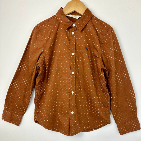 Boys shirt - Children’s Formalwear - Brown Shirt- polka dots -H&M
