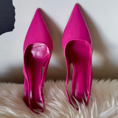 GRACELAND Slingback Heels -Hot Pink Shoes
