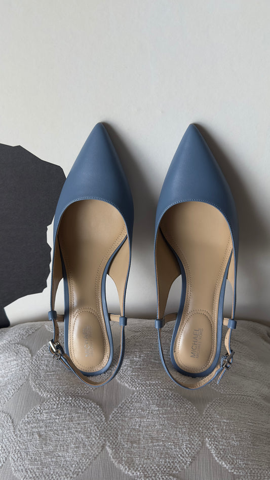 MICHAEL Michael Kors -Slingback Heels -Doreen Flex Kitten Sling -Sky blue
