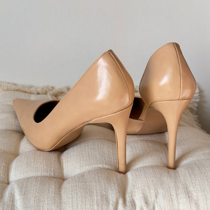 NA-KD Side Cut High Heels Shoes -Beige