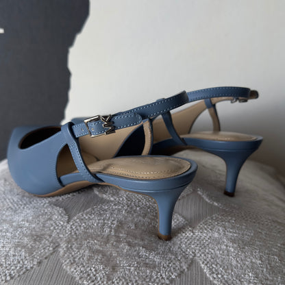 MICHAEL Michael Kors -Slingback Heels -Doreen Flex Kitten Sling -Sky blue