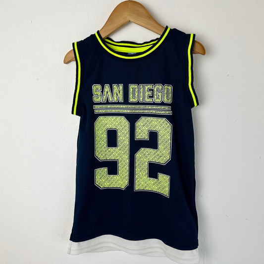 Boys sleeveless Sports Shirt- Summer Vests & Tops - SAN DIEGO 92 -Navy