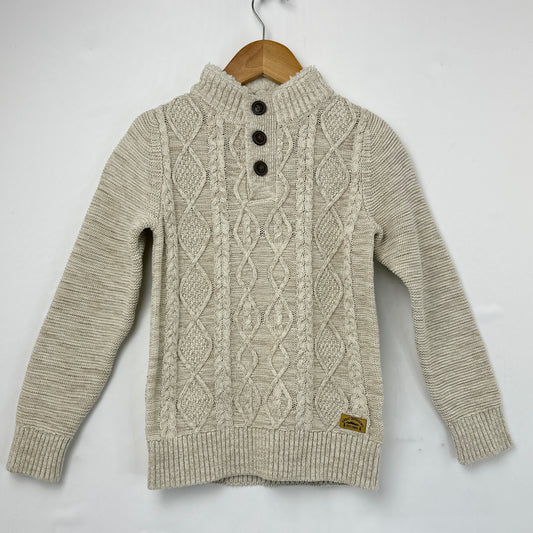 Children’s Knit Sweater- Kids Boys Jumper - Beige