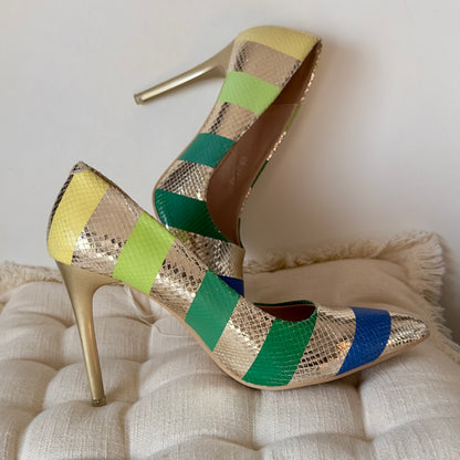 Luxury Classic Leather High Heels -Multiple Colours