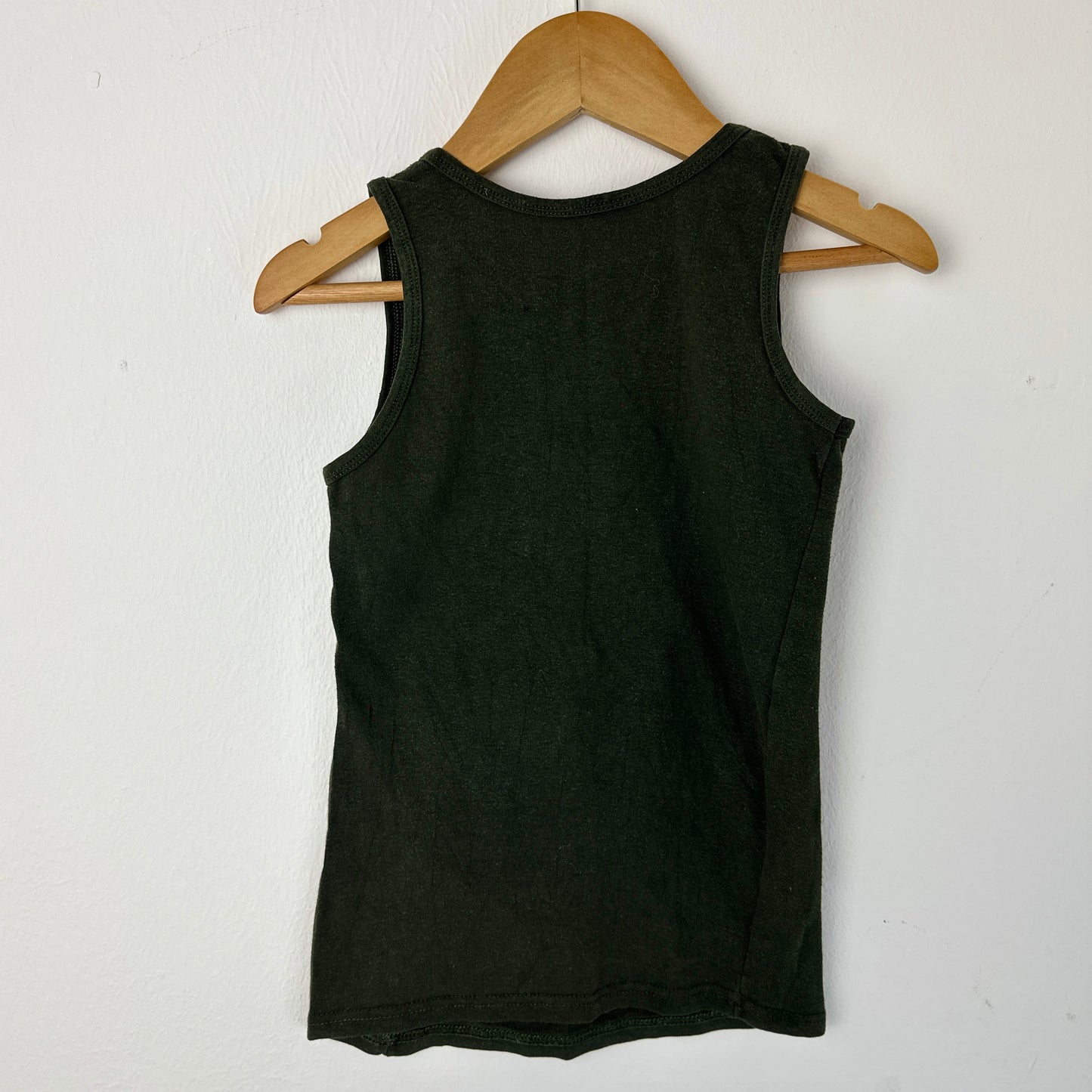 Boys Vest Shirt - Stretch Shirt -Olive Green